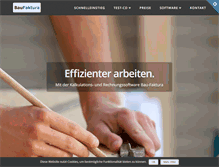 Tablet Screenshot of bau-faktura.de
